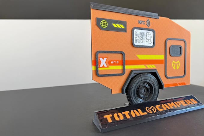 design a 3d printable smart totem with your logo