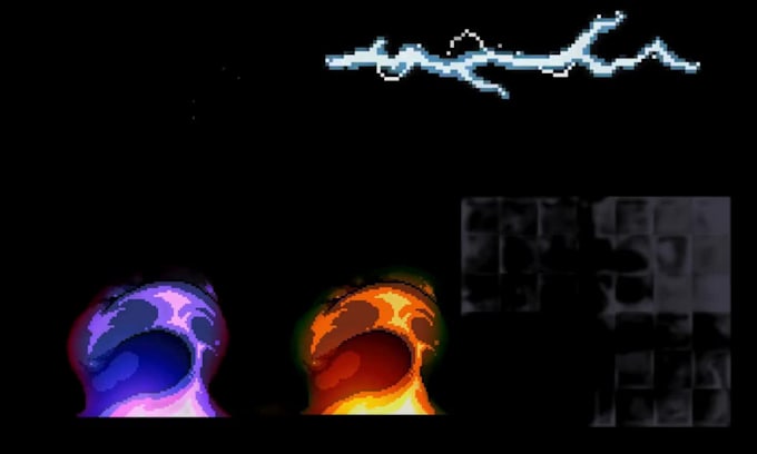 do pixel art effect, skill icon, game vfx effect, spell animation for games