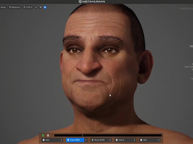 create 3d metahuman rig 3d stylized model on cc4 cc5 c4d blender ue5 and unity3d