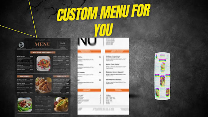 design a professional restaurant menu in canva