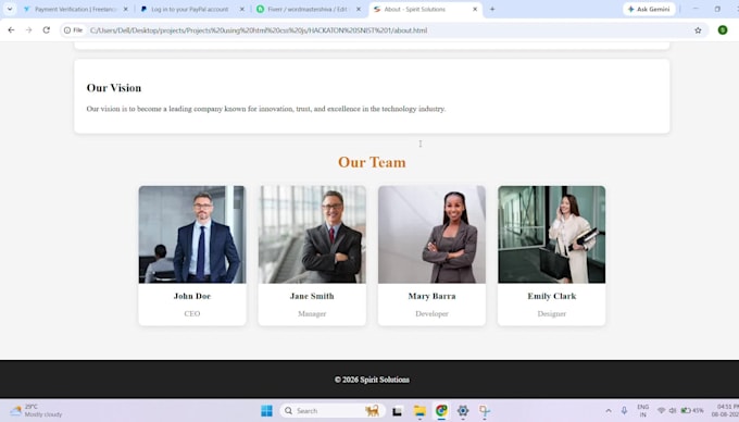 do front end web devolopment