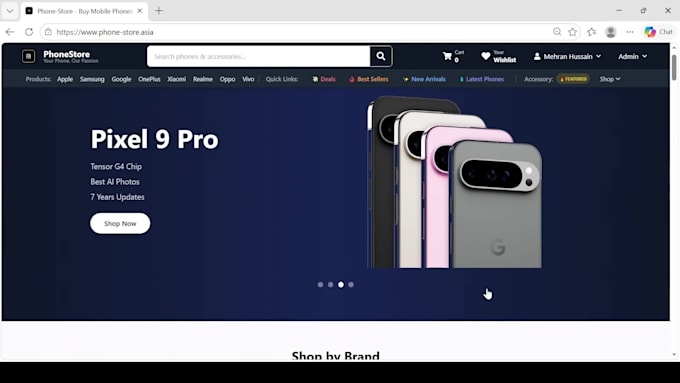 build mern stack phone store ecommerce with ai auto blog and stripe