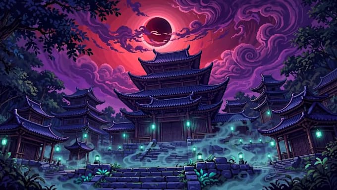 create a custom animated pixel art wallpaper for your desktop or phone