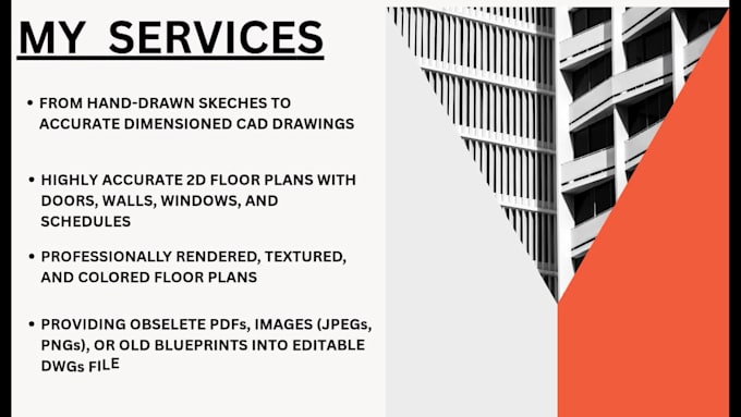 draw 2d architectural floor plans, elevations, and renders