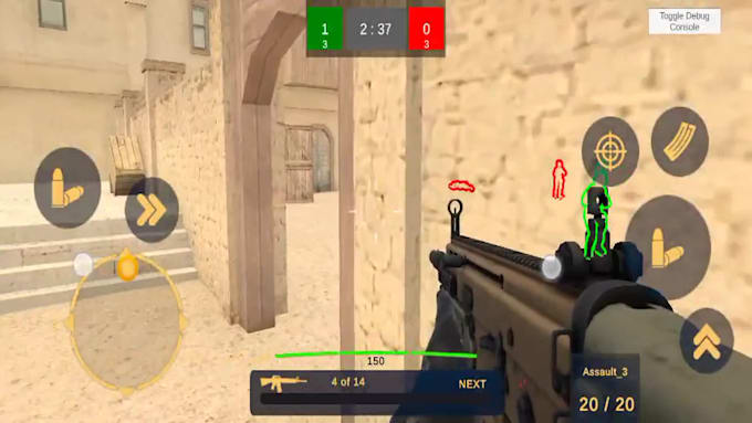 develop immersive 3d fps shooting game