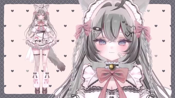 design and rigging 2d vtuber model, vtuber rigging, live2d vtuber model