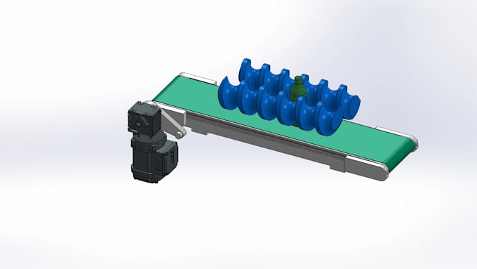 timing feed screw bottle separation screw using solidworks