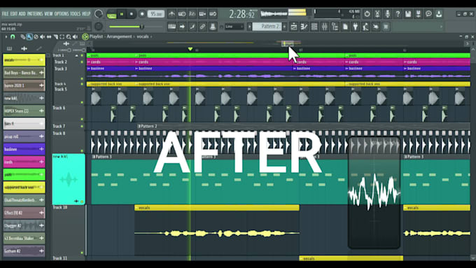 professional mix master with vocal pitch correction