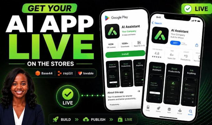 publish my base44 replit hercules or lovable app to the stores