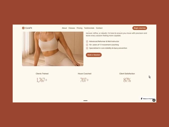 pilates studio website pilates instructor website yoga studio website