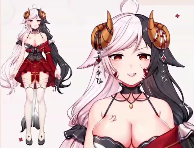 design and rigging live 2d vtuber model, vtuber model furry vtuber, nsfw vtuber