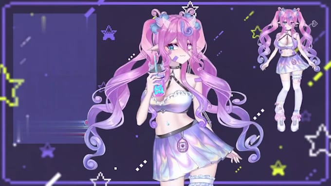 design live2d vtuber model live2d model live2d rig vtuber  model vtuber rig