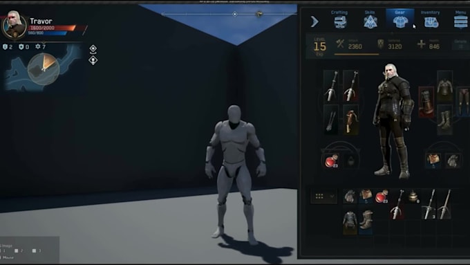 design unreal engine game UI UX, animate unreal engine ui, menus, hud