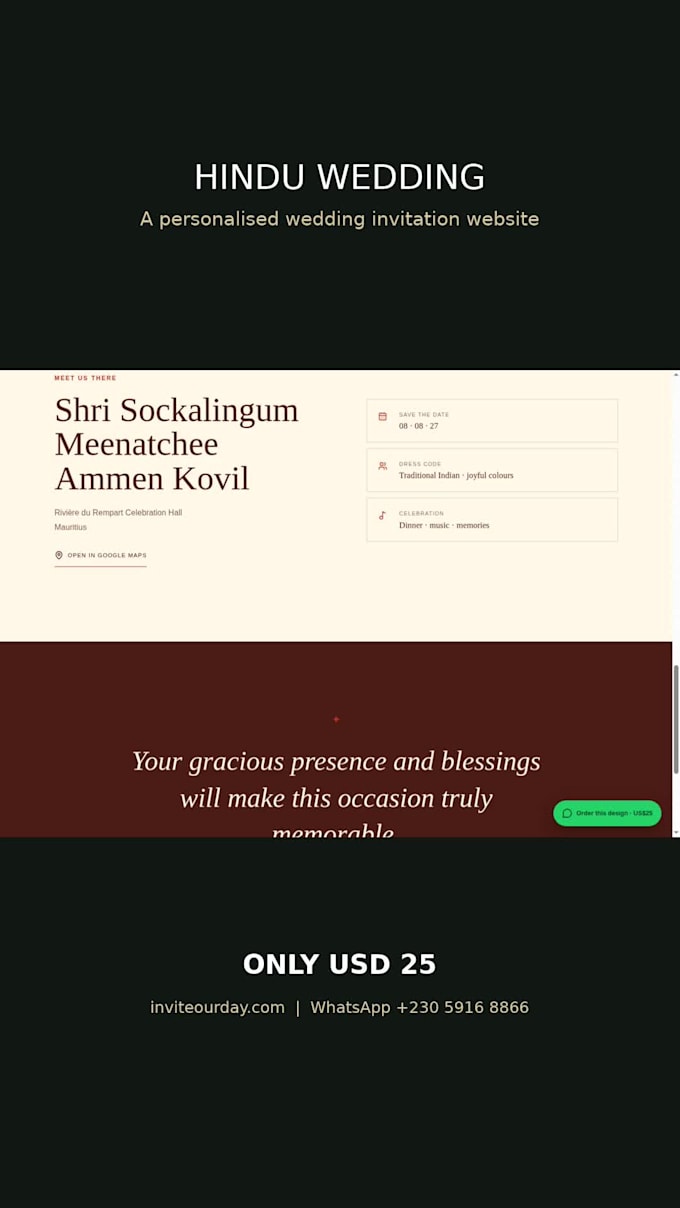 design a personalized wedding invitation website
