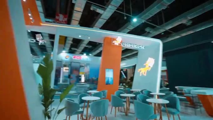 design trade show booth graphics, backdrop, banner and booth wall
