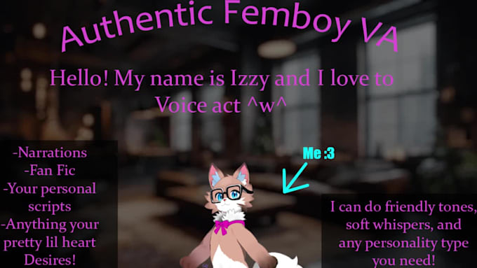 give you an authentic femboy voice over