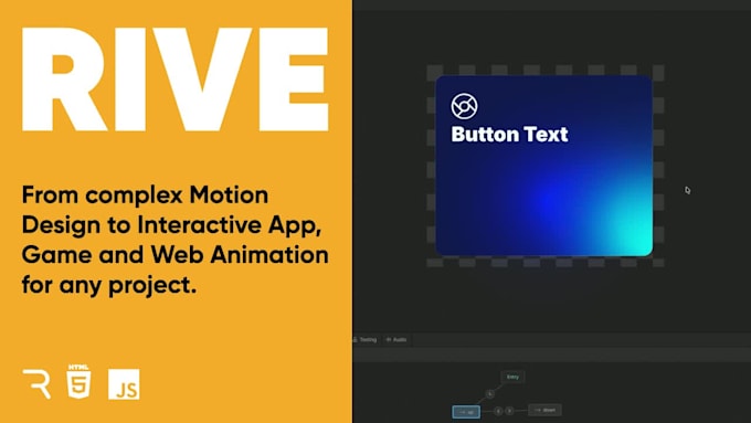 create interactive UI animations with rive for apps and saas