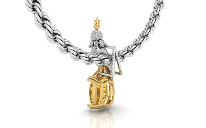 design custom 3d name pendant and iced out jewelry cad model