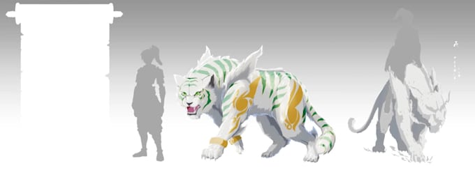 design concept art character in 2d