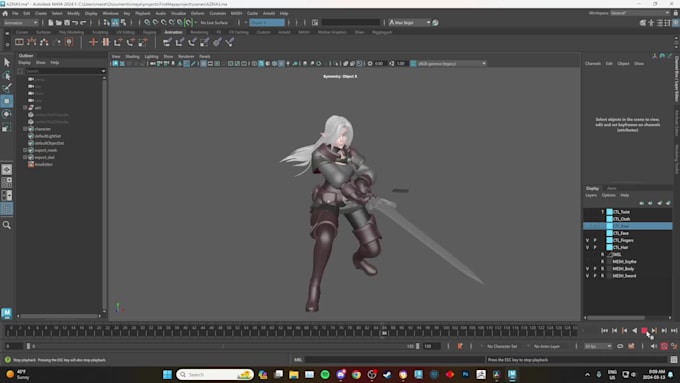 create 3d cartoon character animation for games and game projects