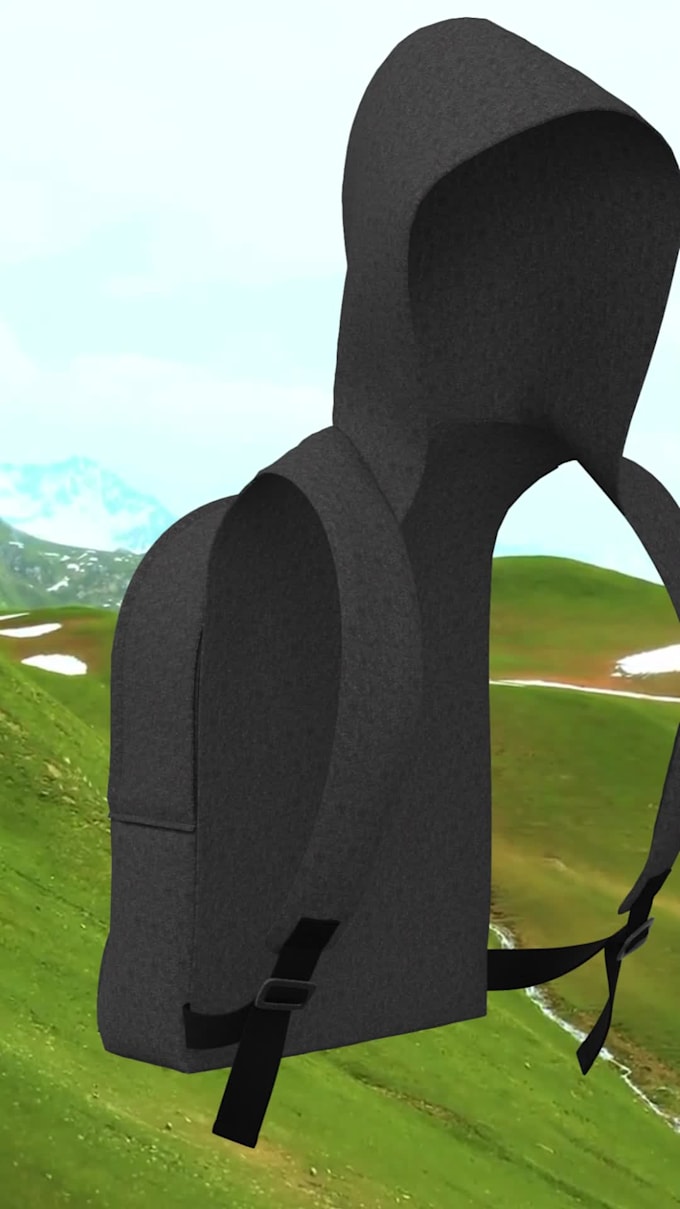 create a custom 3d backpack design and realistic render