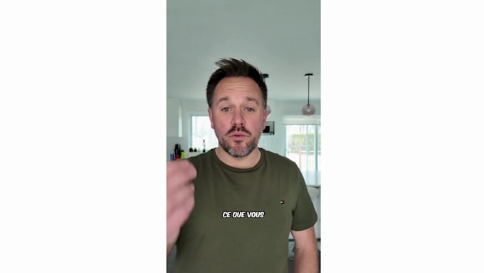 create male authentic ugc video in french or english