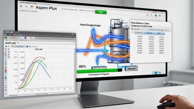 do chemical process simulation using aspen plus, hysys and matlab