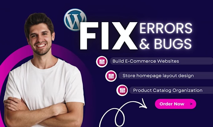build online store website, product pages, bug fixing in 24h