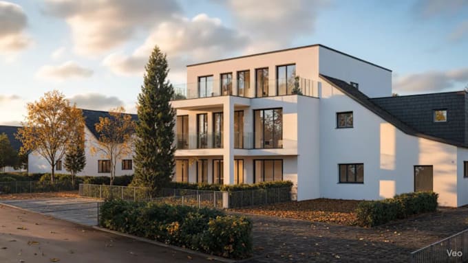 create realistic architectural render from your 2d drawing