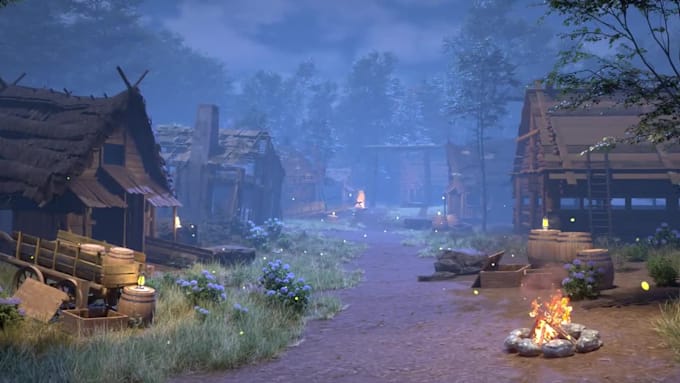 create a cinematic modular game environments
