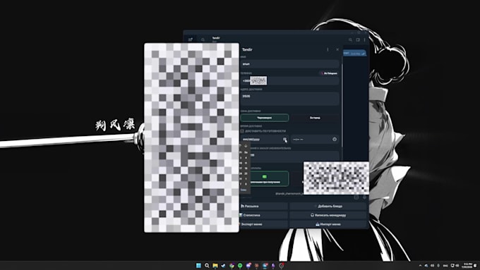 custom telegram bot or mini app with python and node js