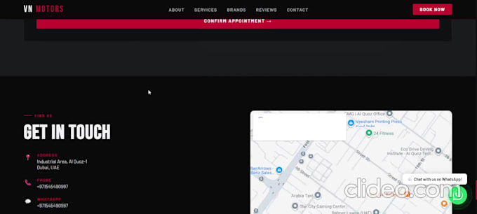 build a responsive web landing page and custom web application