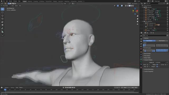 3d character advance rigging animation, use face control rig on fnaf character