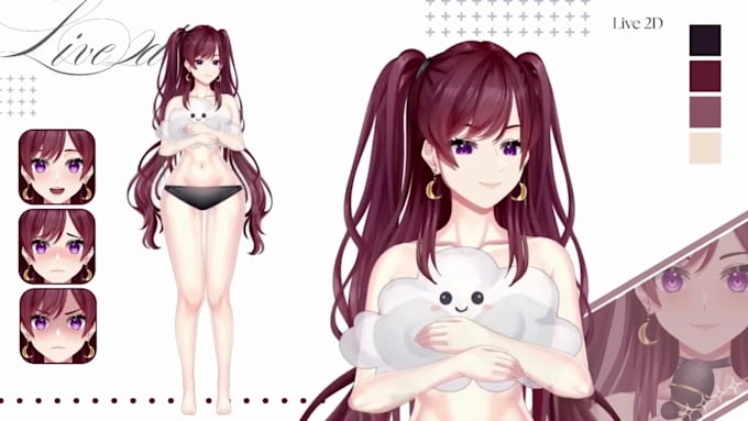 design and rig live2d vtuber model live 2d vtuber avatar and anime vtuber model