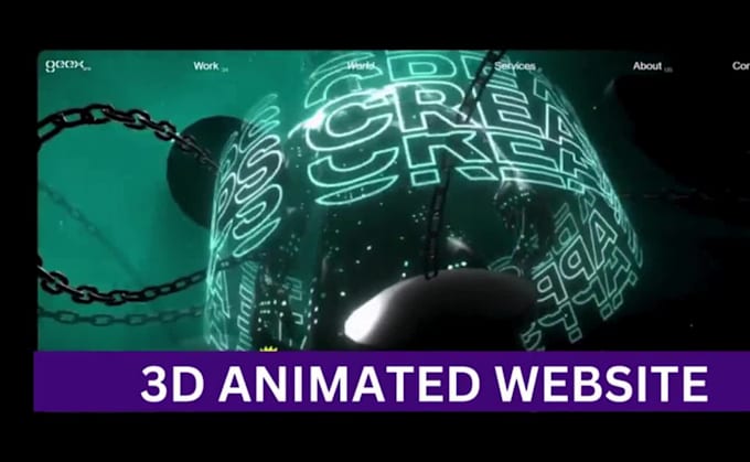 3d storytelling website hero section landing page 2d 3d model rive animation css