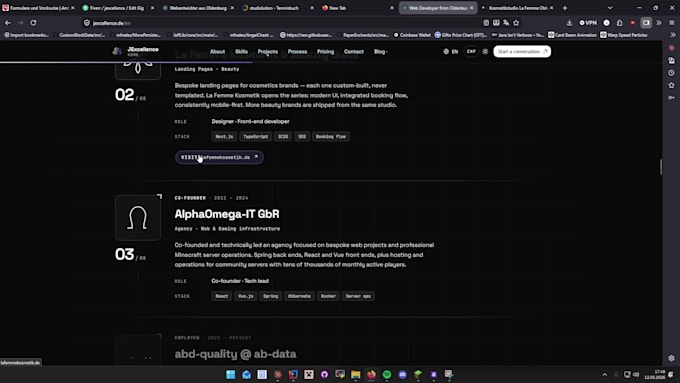 develop your custom full stack web application