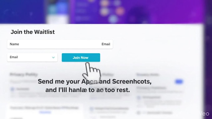 a google play app landing page with privacy policy and waitlist