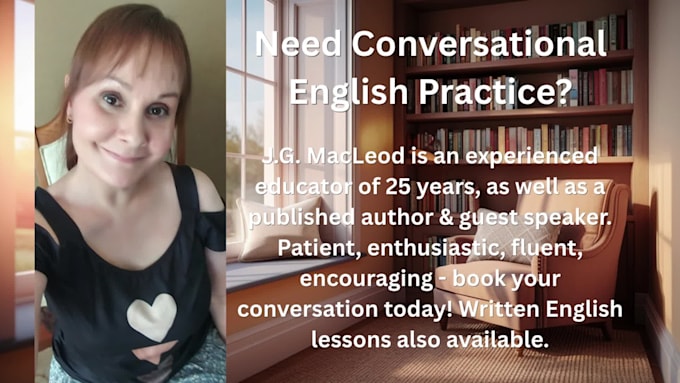 be your friendly canadian english teacher conversation partner