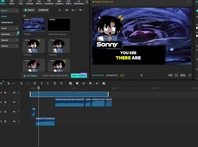 edit videos on capcut