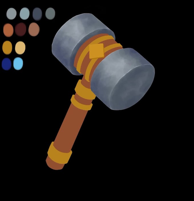 draw custom 2d game icons props asset