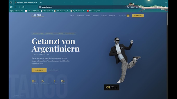 create a modern portfolio website for artists and creatives