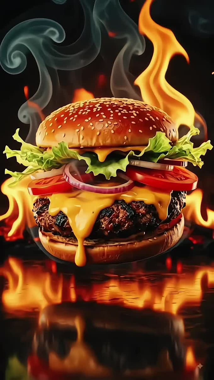 create realistic food product ads