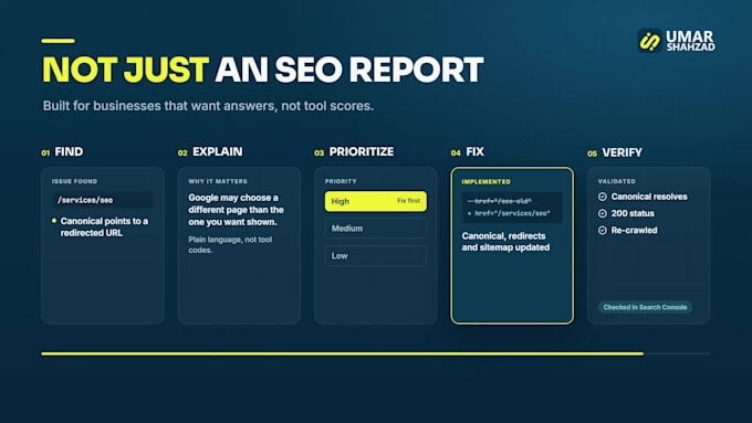 audit and fix technical SEO for google and ai search