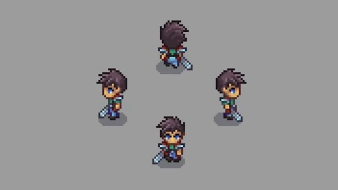 create 16 bit 32 bit pixel art sprite sheet animation icons items game assets
