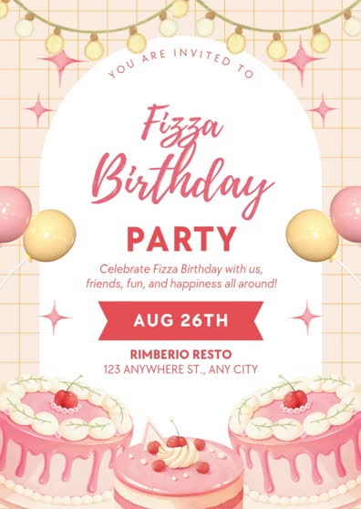 design a wedding, birthday and event invitation card