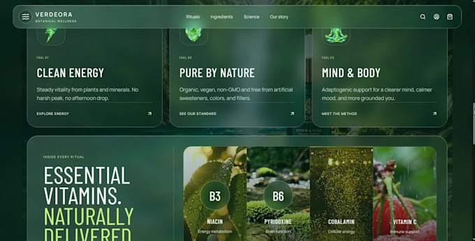 build a premium 3d scrolling landing page with immersive animations
