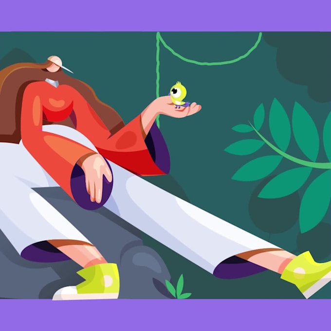 create 2d explainer video animation