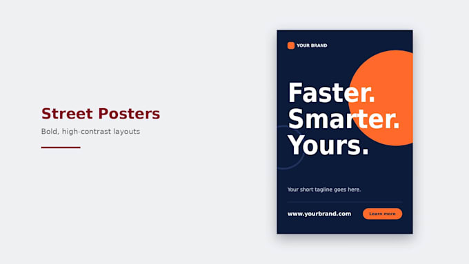 design custom posters and banners
