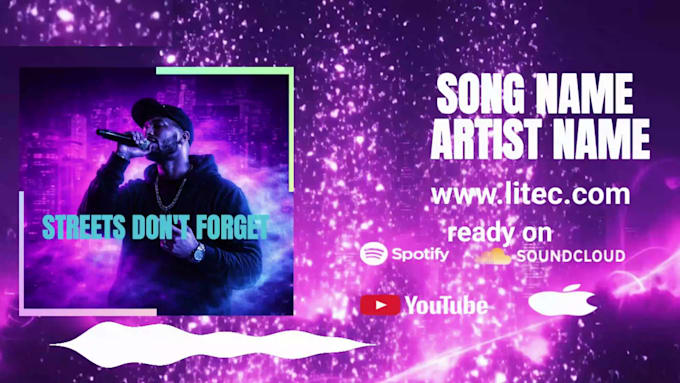 make a youtube music visualizer and audio spectrum