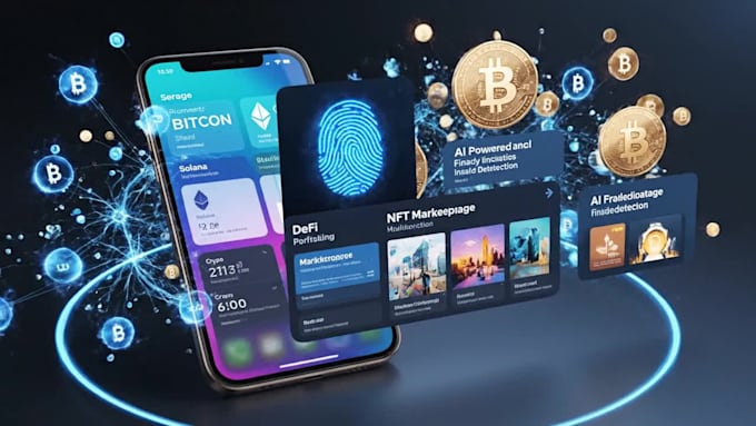 build a secure blockchain, crypto wallet, smart contract and finance app